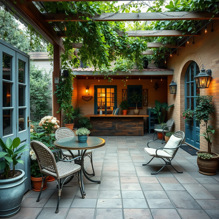 15 Charming Ideas to Create Your Vintage Style Outdoor Patio 🌼