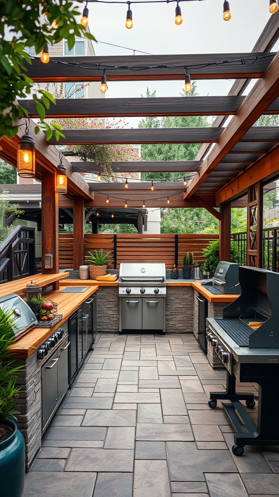 20 Fabulous Ideas to Create an All-Weather Patio You’ll Love! - 19. Year-Round Grill Stations