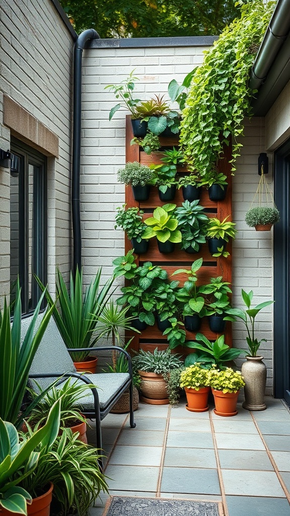 20 Fabulous Ideas to Transform Your Back Patio into a Dream Space - 6. Vertical Garden: Go Green with Limited Space