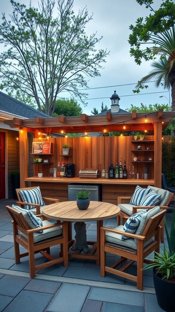 20 Stunning Ideas to Transform Your Backyard Patio - 15. DIY Pallet Bar