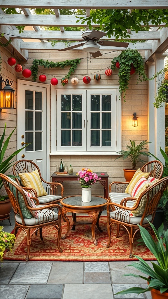 20 Cozy and Chic Ideas for Your Dream Patio - 12. Vintage Furniture for a Charming Look