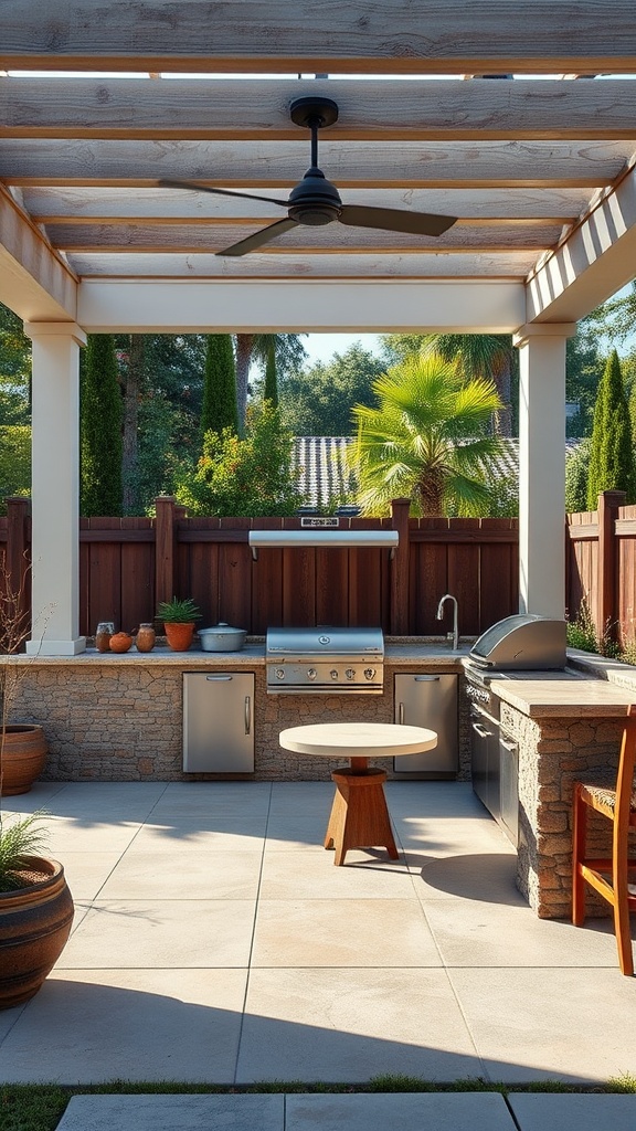 20 Stunning Ideas and Inspirations for Your Dream Concrete Patio - Outdoor Kitchen Spaces: Concrete Edition