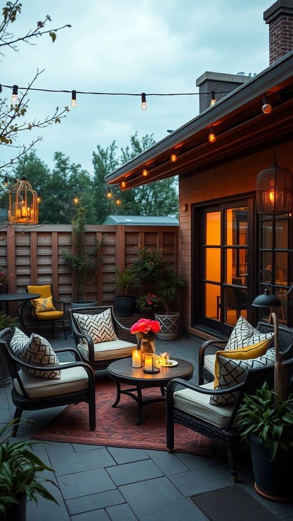 20 Cozy Patio Ideas You’ll Love This Summer! - 13. Arrange Seating for Intimate Conversations