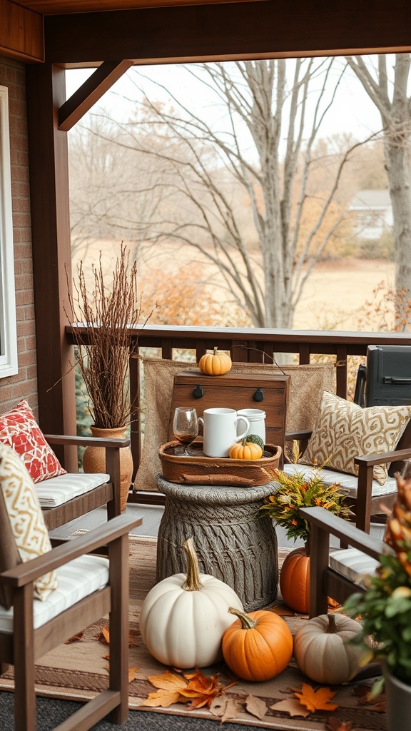 20 Cozy Ideas to Transform Your Fall Patio - Set Up a Hot Cocoa Bar