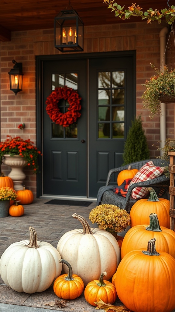 20 Cozy Ideas to Transform Your Fall Patio - Use Pumpkin Decor