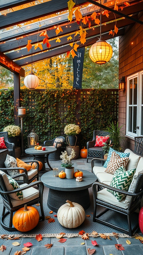 20 Cozy Ideas to Transform Your Fall Patio - Set Up a Gathering Space for Friends