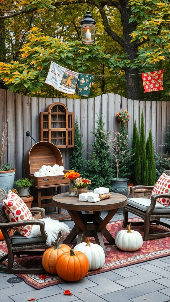 20 Cozy Ideas to Transform Your Fall Patio - Create a DIY S'mores Station