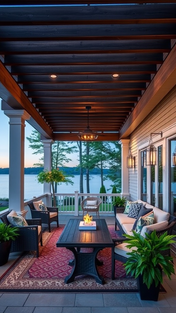20 Stunning Ideas for Lake House Patios That Will Make You Want to Relax - 5. Under the Stars: Install a Pergola for Shade and Style