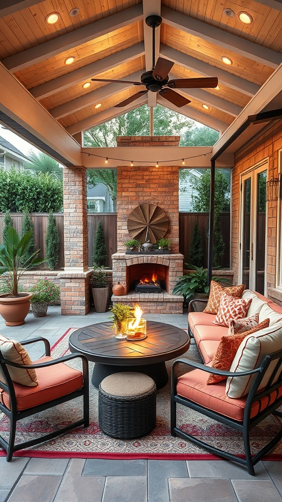 20 Stunning Large Backyard Patio Ideas to Transform Your Outdoor Space! - Cozy Conversation Nooks: Create a Warm Gathering Space