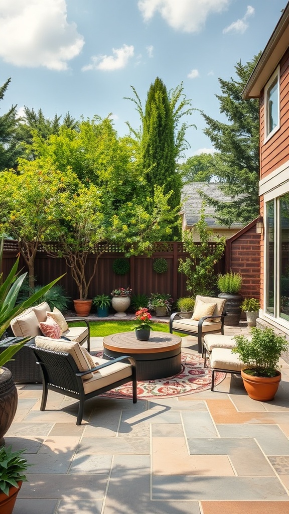 20 Stunning Large Backyard Patio Ideas to Transform Your Outdoor Space! - 9. Privacy Screens: Create Your Own Secluded Retreat