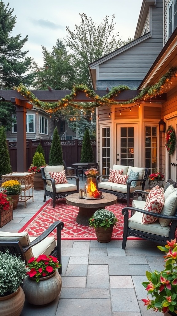 20 Stunning Large Backyard Patio Ideas to Transform Your Outdoor Space! - 20. Seasonal Decor: Change It Up for Every Holiday