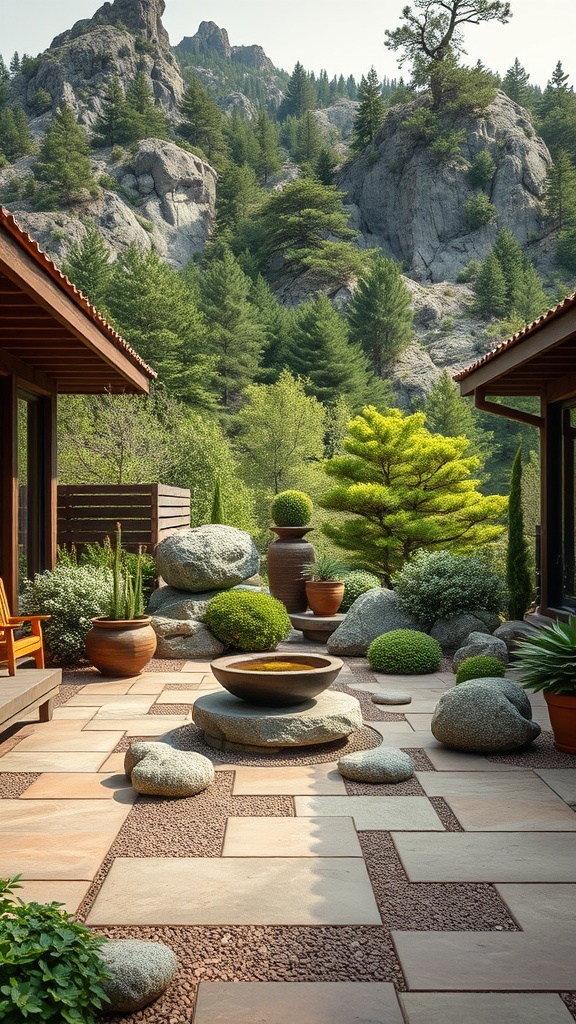 20 Stunning Mountain Patio Ideas to Elevate Your Outdoor Space - 5. Serene Zen Gardens