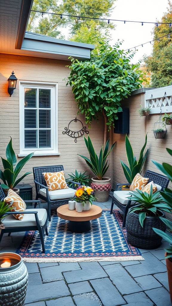 20 Fabulous Ideas to Transform Your Small Backyard Patio - 19. Themed Decor for a Unique Vibe
