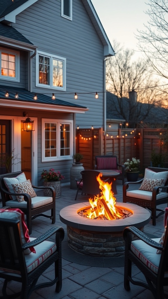 20 Fresh Ideas to Spruce Up Your Spring Patio - 10. Fire Pit Fun: Warmth and S'mores for All
