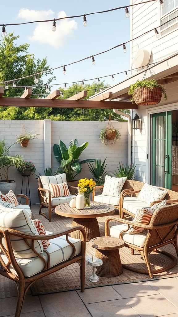 20 Fabulous Ideas to Transform Your Summer Patio - 1. Cozy Outdoor Seating: Create a Lounge Area