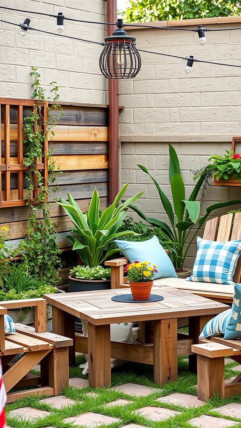 20 Creative Ideas for an Eco-Friendly Patio Makeover - 7. DIY Pallet Furniture: Rustic and Resourceful
