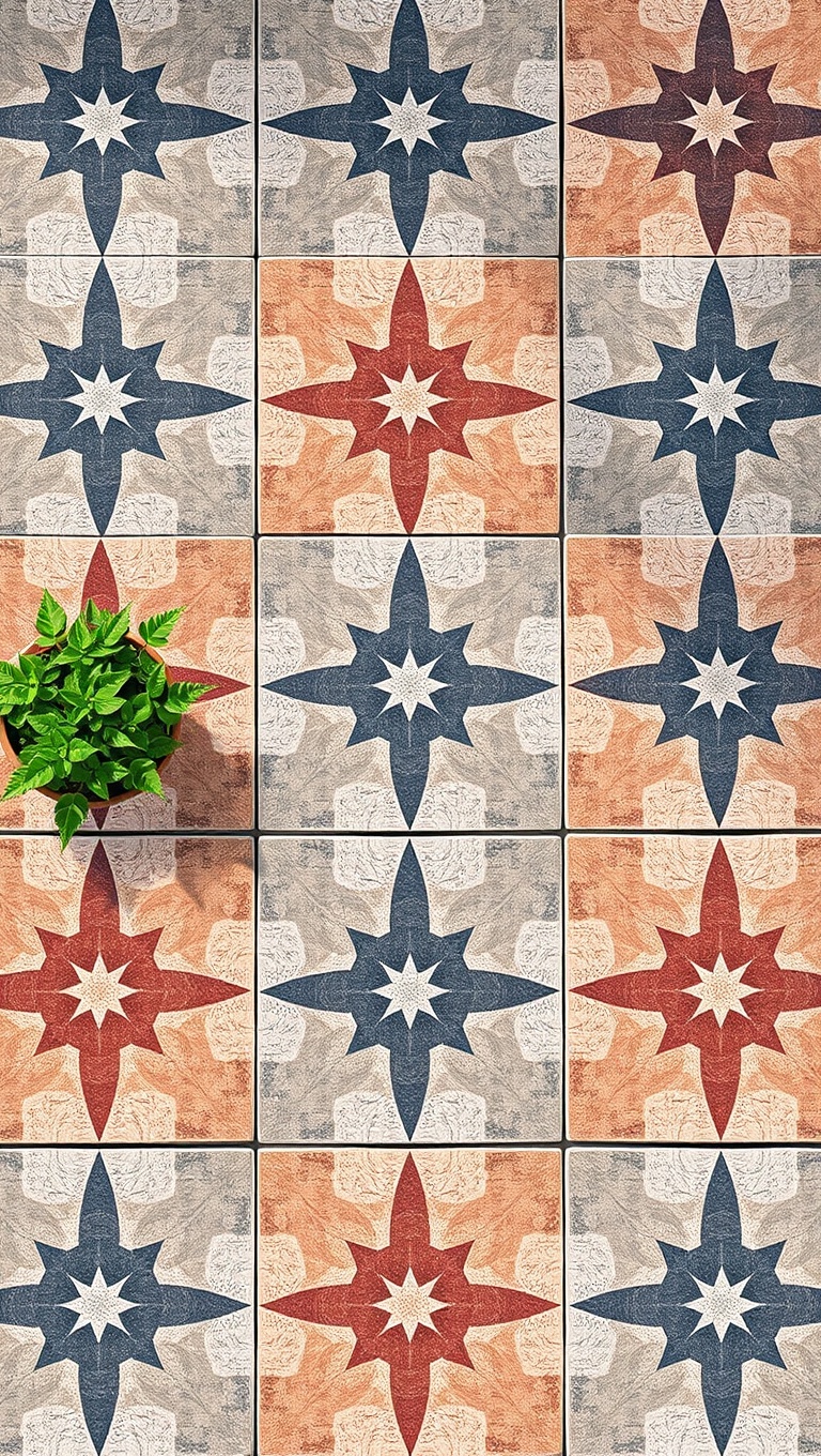 20 Stunning Geometric Patio Patterns to Transform Your Outdoor Space - 14. Dynamic Parquet Patterns