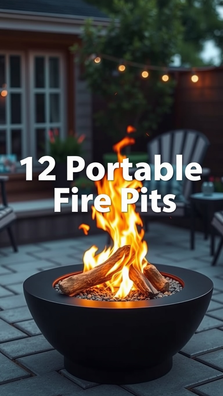 20 Hot Ideas and Inspiration for Modern Patio Fire Pits - 12. Portable Fire Pits for On-the-Go Fun