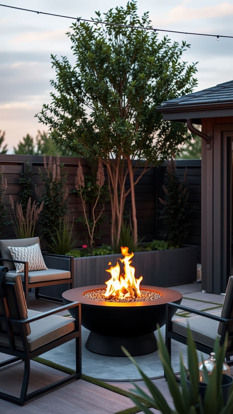 20 Hot Ideas and Inspiration for Modern Patio Fire Pits - 6. Eco-Friendly Bioethanol Fire Pits