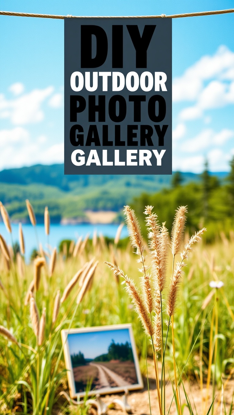 20 Creative Outdoor Art and Craft Ideas to Brighten Your Space - DIY Outdoor Photo Gallery: Memories in Nature