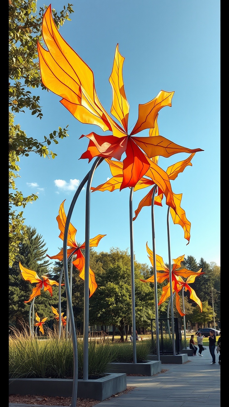 20 Whimsical Ideas for Outdoor Art Installations That Will Transform Your Space - 14. Kinetic Wind Sculptures: Dance with the Breeze