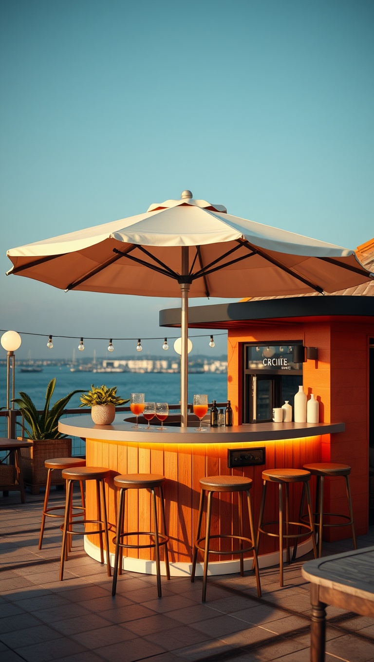 20 Creative Ideas for Your Perfect Patio Drink Station - Chic Umbrella Bar