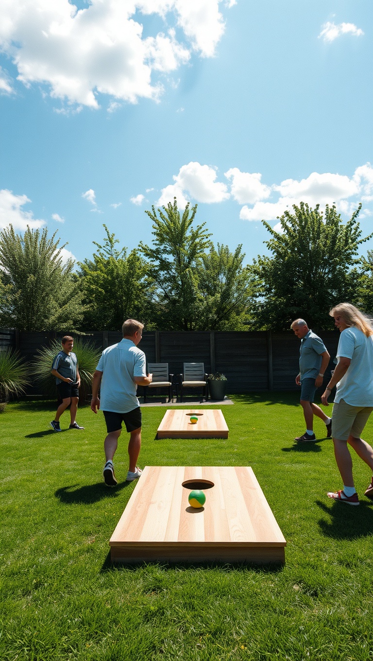 20 Fun and Creative Patio Games and Activities to Keep You Entertained - 1. Classic Cornhole: The Ultimate Tossing Game