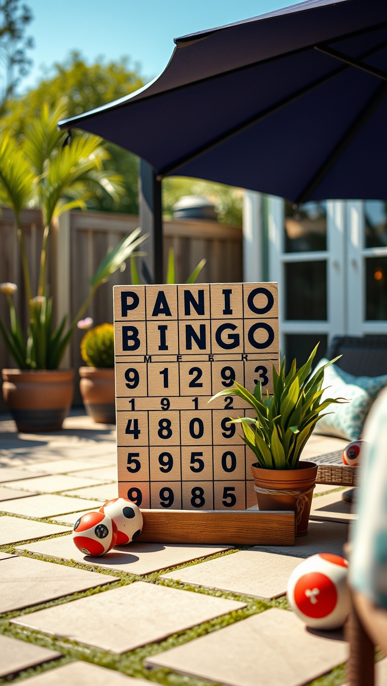 20 Fun and Creative Patio Games and Activities to Keep You Entertained - 3. Patio Bingo: Ready, Set, Mark!