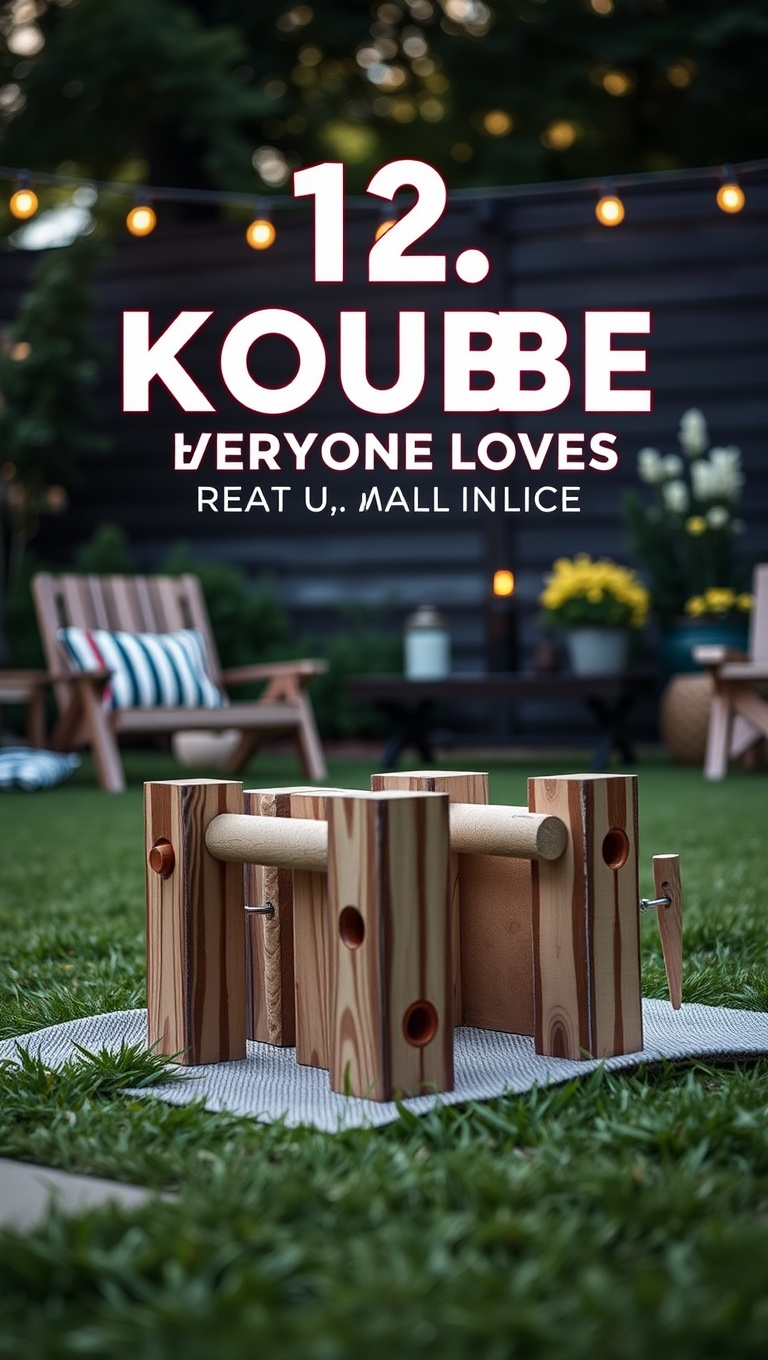 20 Fun and Creative Patio Games and Activities to Keep You Entertained - 14. Kubb: The Viking Game Everyone Loves