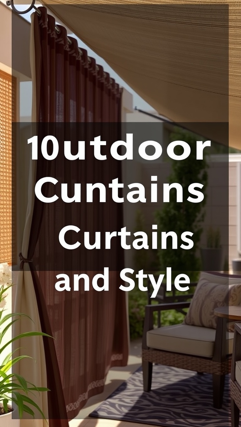20 Fun and Fabulous Patio Shade Solutions You’ll Love! - 10. Outdoor Curtains for Privacy and Style