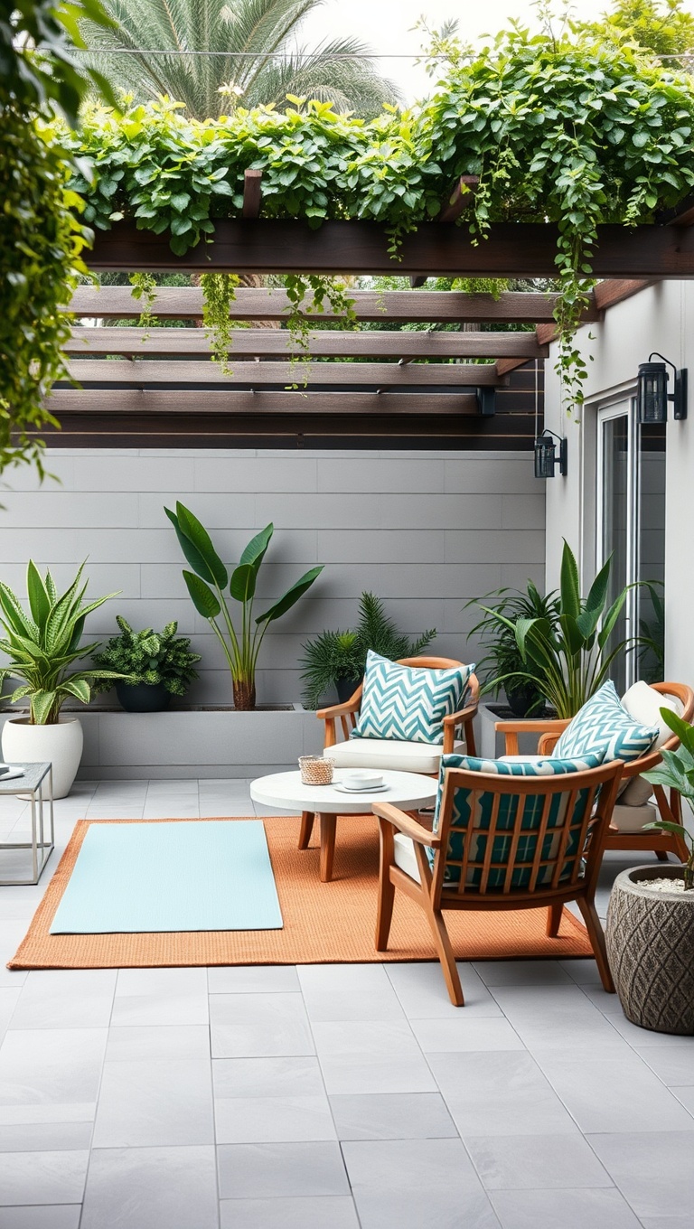 20 Inspiring Ideas to Transform Your Patio into a Yoga Oasis - 15. Multi-purpose Furniture: Choose Foldable or Stackable Pieces