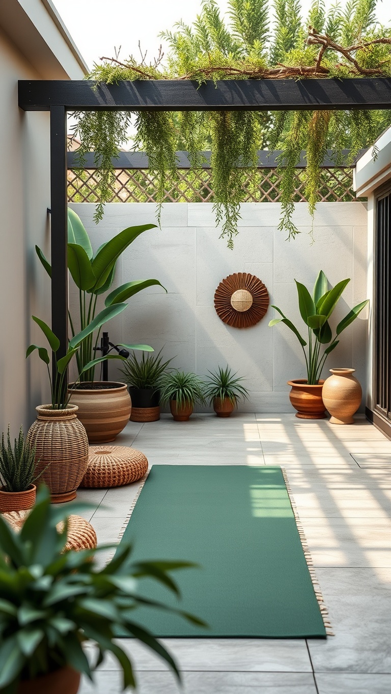 20 Inspiring Ideas to Transform Your Patio into a Yoga Oasis - 20. Mindful Moments: Set Up a Space for Meditation and Reflection
