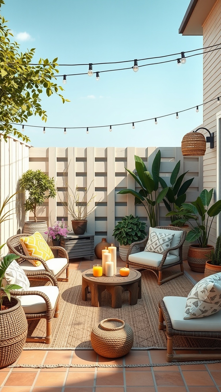 20 Inspiring Ideas to Transform Your Patio into a Yoga Oasis - 19. Seasonal Decor: Change Accents with the Seasons for Freshness