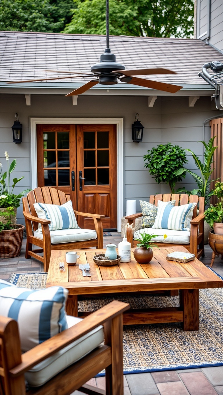 20 Rustic Patio Furniture Ideas to Transform Your Outdoor Space - 6. Farmhouse Coffee Table: A Farm-Fresh Look