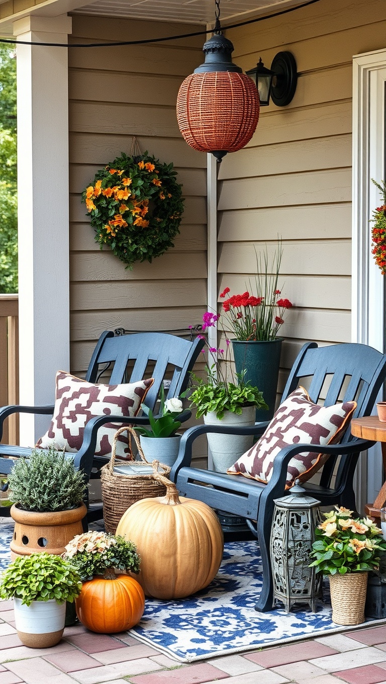 20 Creative Ideas for Stunning Seasonal Patio Decorations - 20. Repurposed Items for a Creative Twist