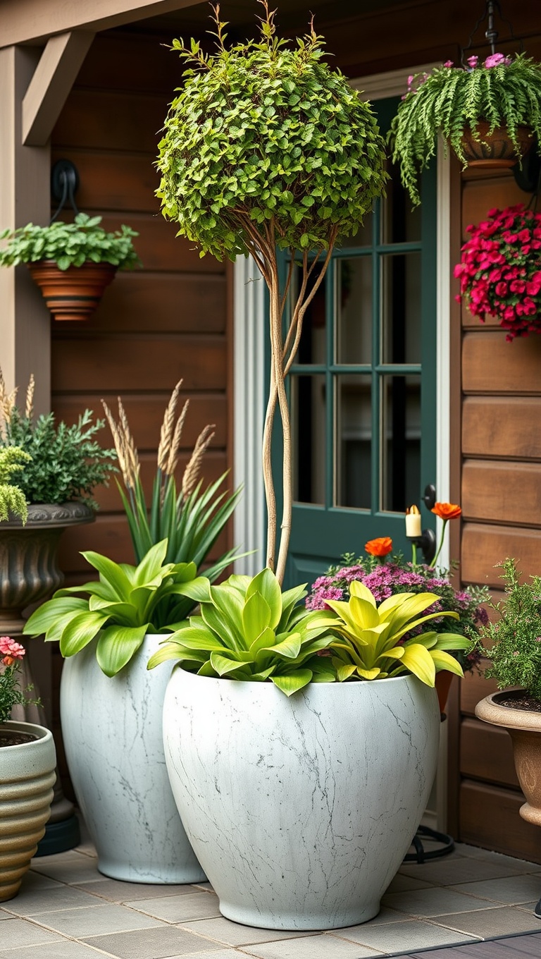 20 Creative Ideas for Stunning Seasonal Patio Decorations - 16. Eco-Friendly Planters for a Green Touch