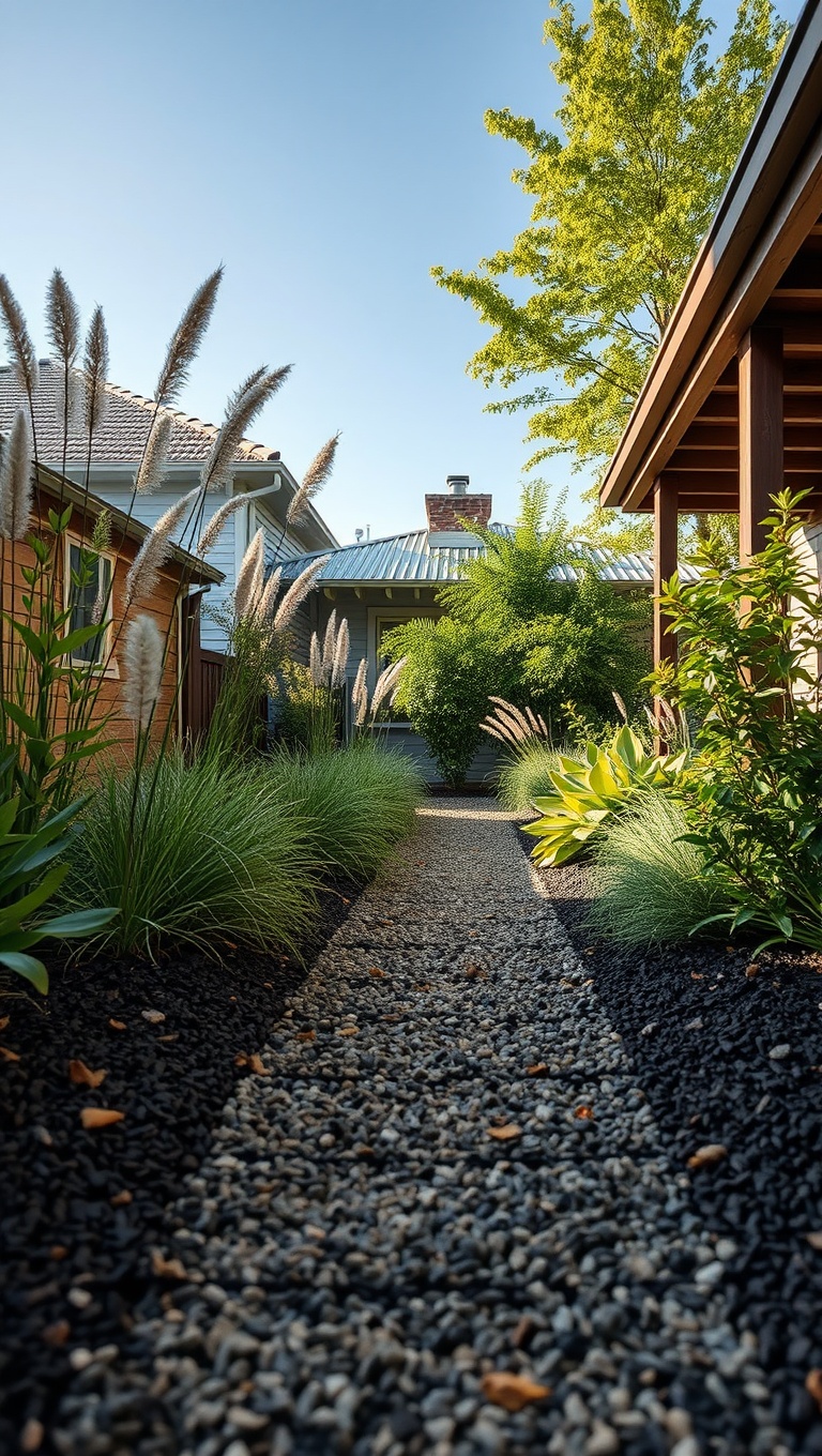 20 Eco-Friendly Patio Material Ideas You’ll Love! - 14. Mulch Pathways: Natural and Nurturing