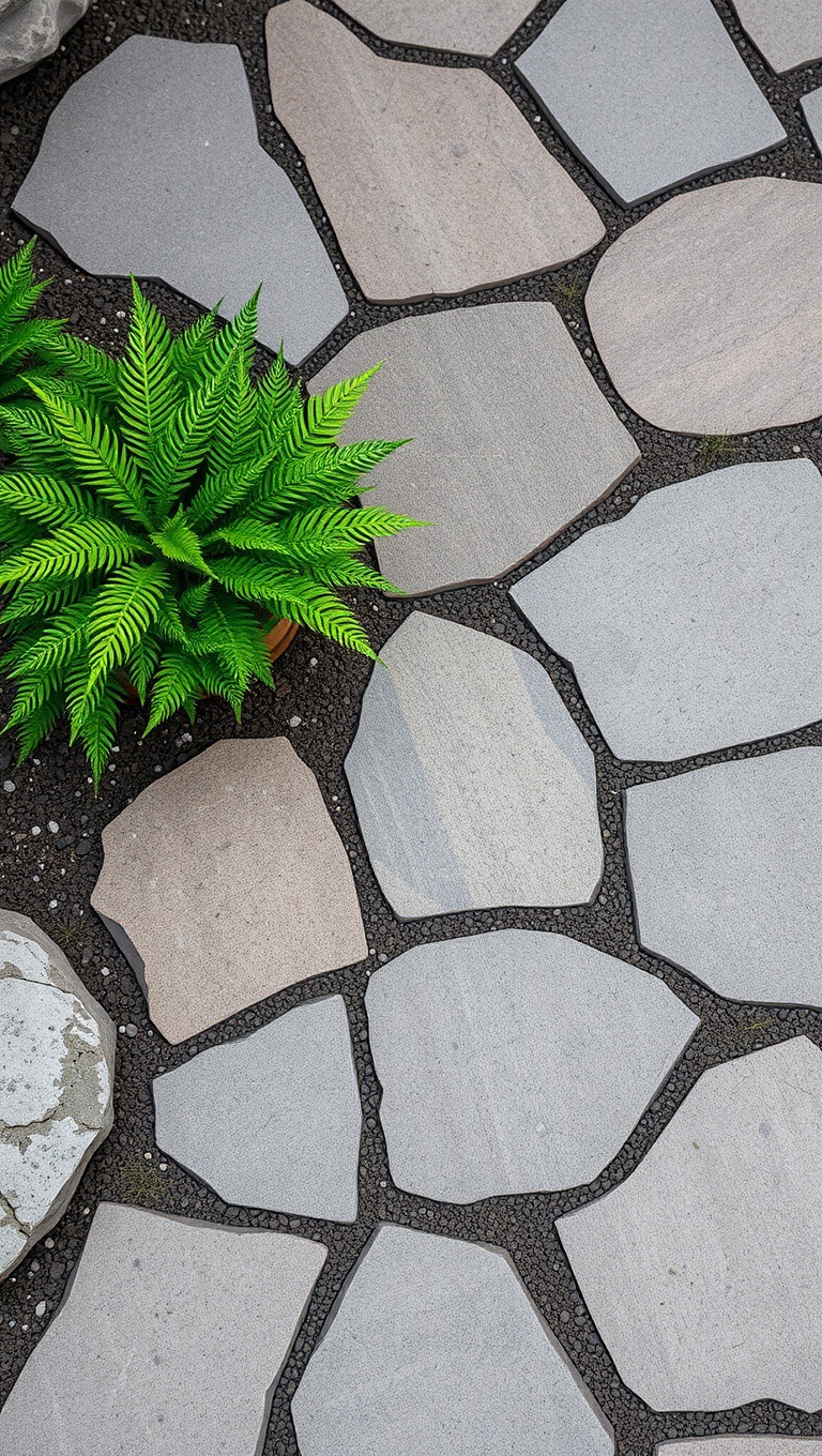 20 Eco-Friendly Patio Material Ideas You’ll Love! - 11. Flagstone: Unique Shapes Straight from Nature