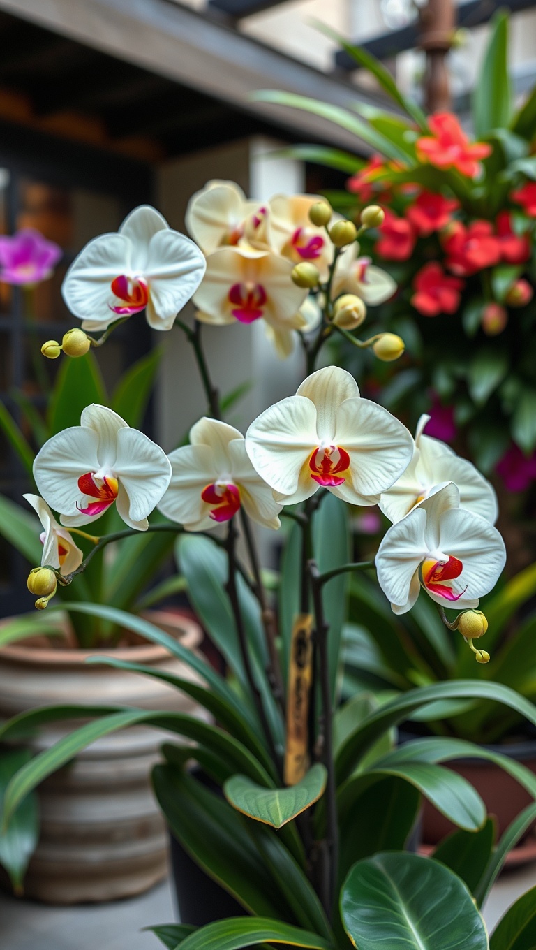 20 Tropical Patio Plants That Will Transform Your Outdoor Oasis - 16. Vibrant Blooms: Orchids for Elegance
