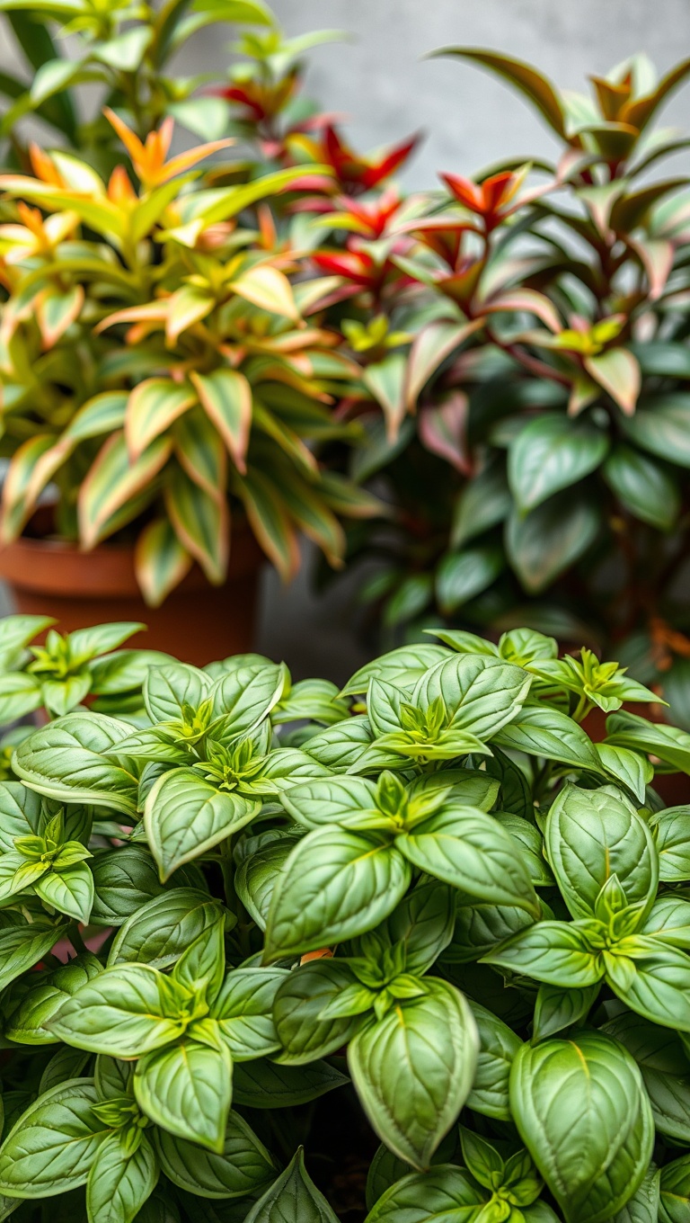 20 Tropical Patio Plants That Will Transform Your Outdoor Oasis - 18. Tropical Spice: Thai Basil for Flavor