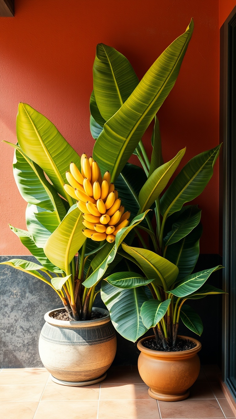 20 Tropical Patio Plants That Will Transform Your Outdoor Oasis - 2. Bold and Beautiful: Banana Plants