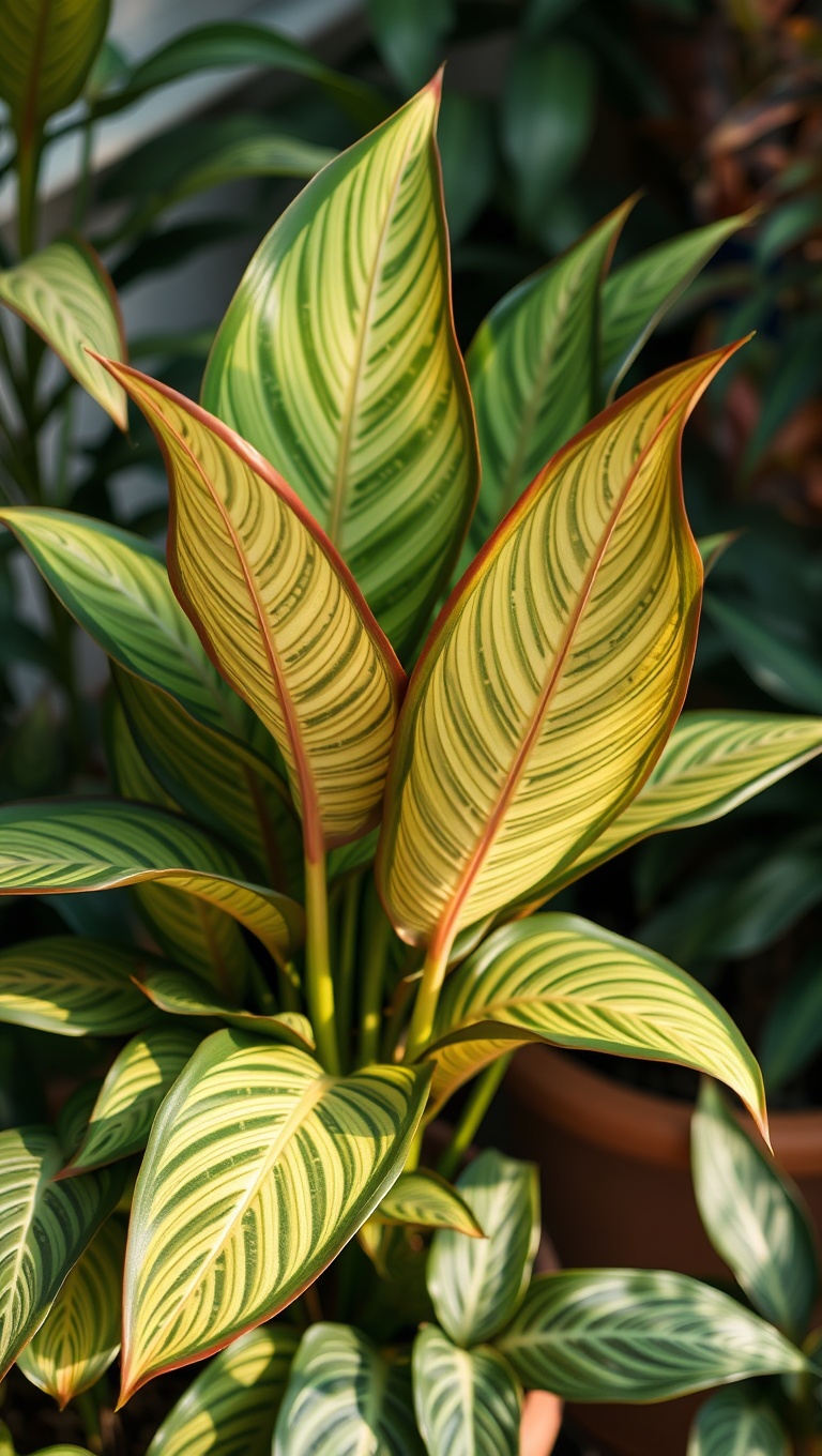 20 Tropical Patio Plants That Will Transform Your Outdoor Oasis - 9. Shade Lovers: Calathea for Indoor/Outdoor