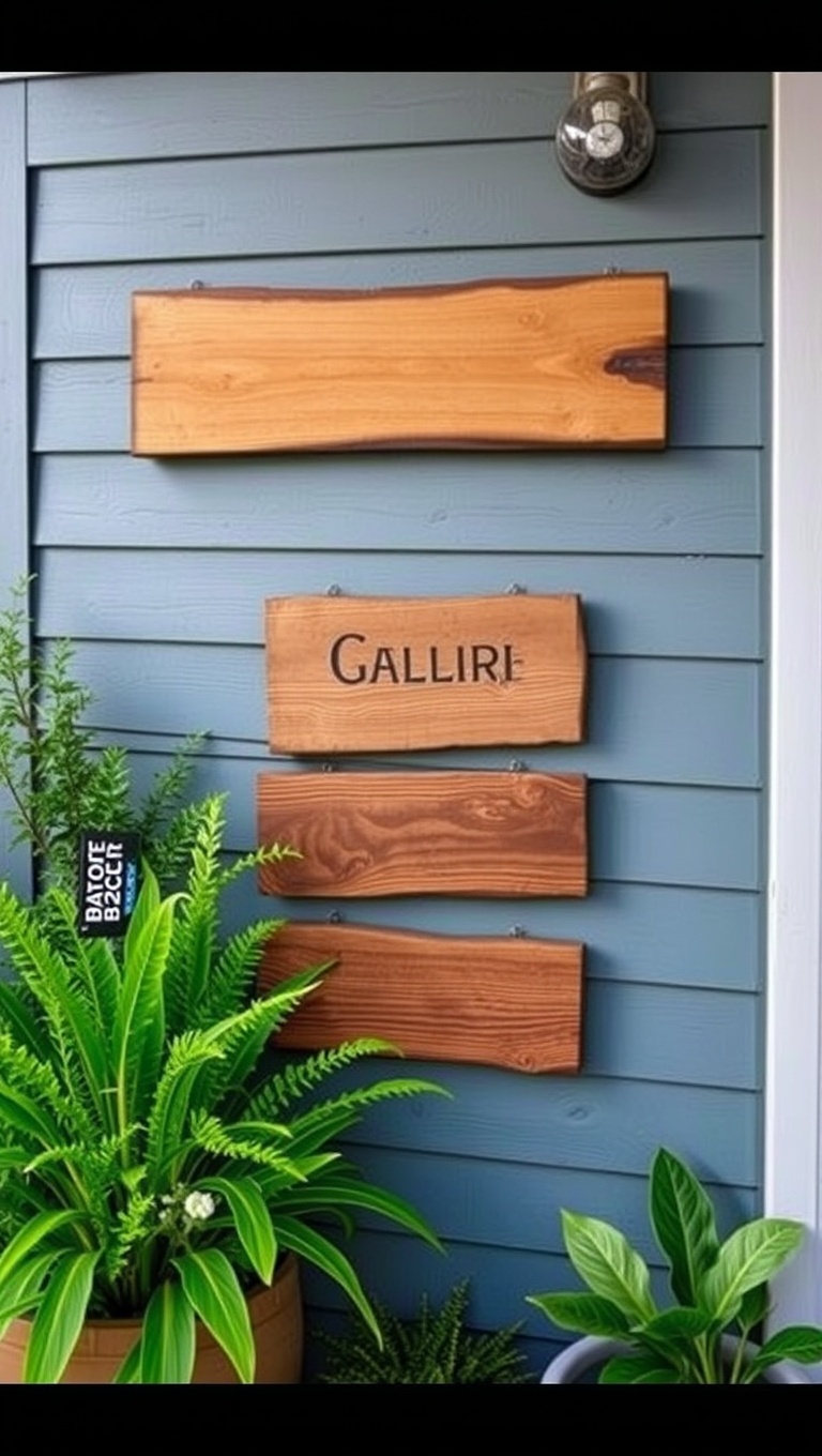 20 Creative Ideas for Rustic Outdoor Wall Art Displays