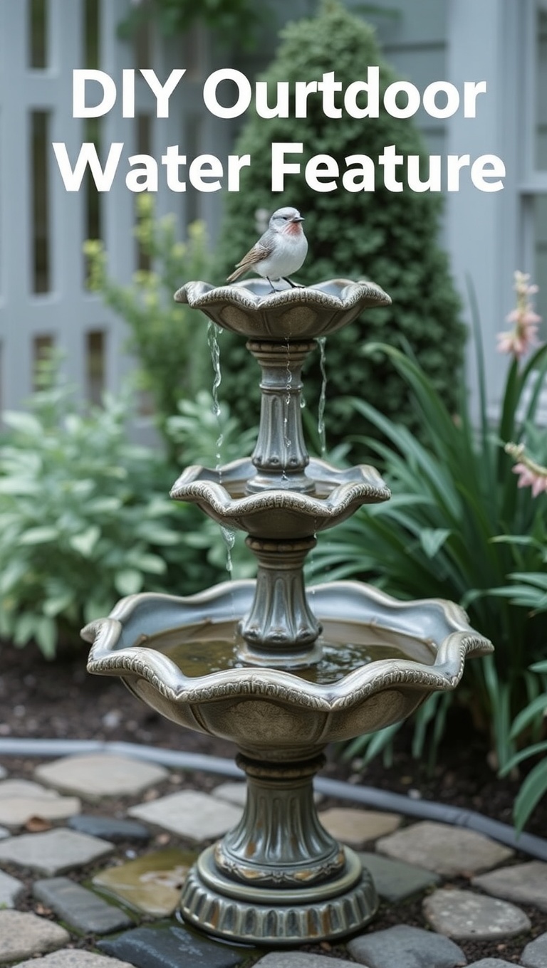 20 Creative Ideas for DIY Outdoor Water Feature Decor