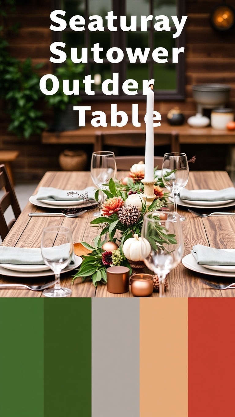 20 Seasonal Outdoor Table Setting Ideas to Elevate Your Gatherings