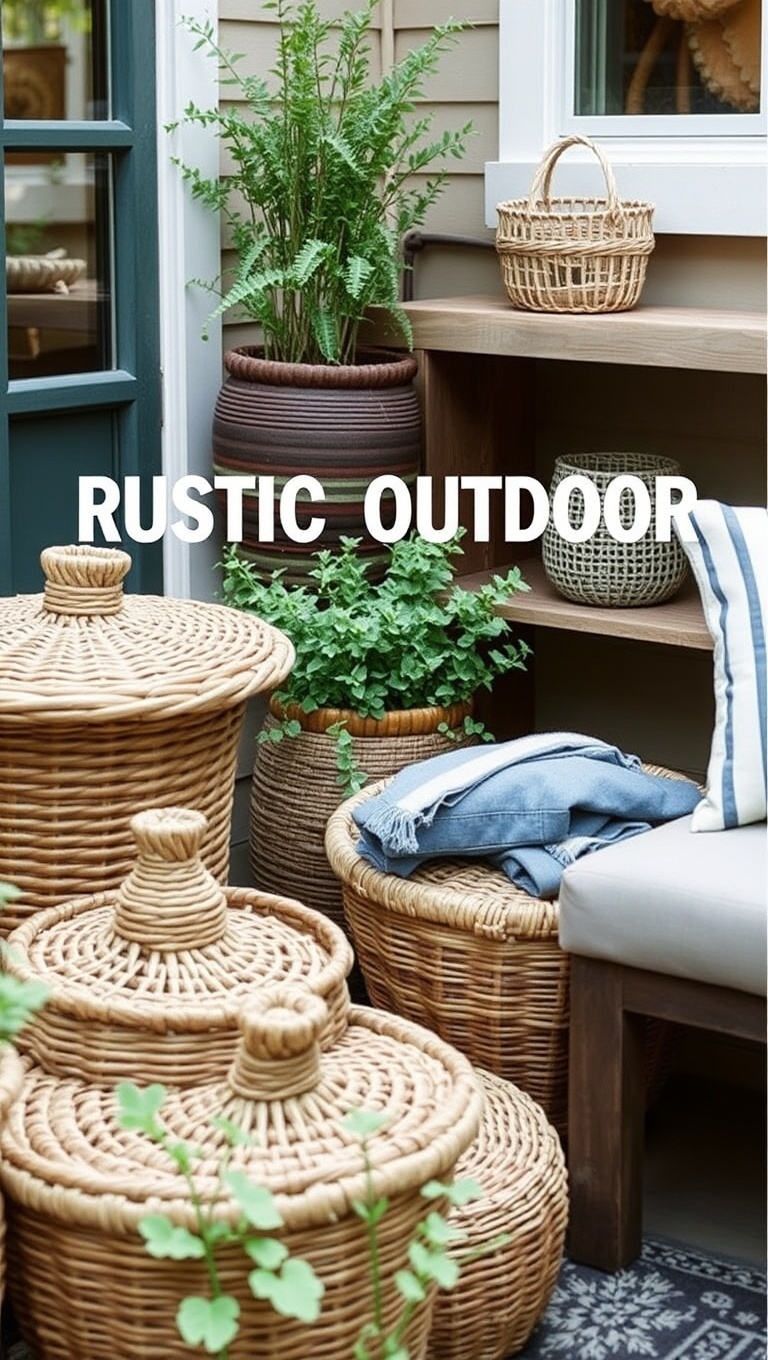 20 Charming Ideas for Rustic Outdoor Decor Accents